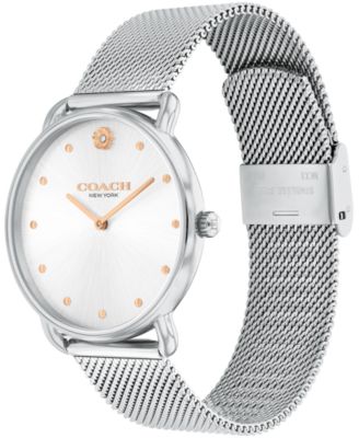 Women's Elliot Silver Stainless Steel Mesh Bracelet Watch 36mm