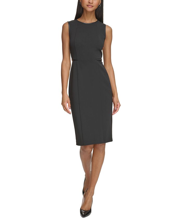 Macy's black clearance sheath dress