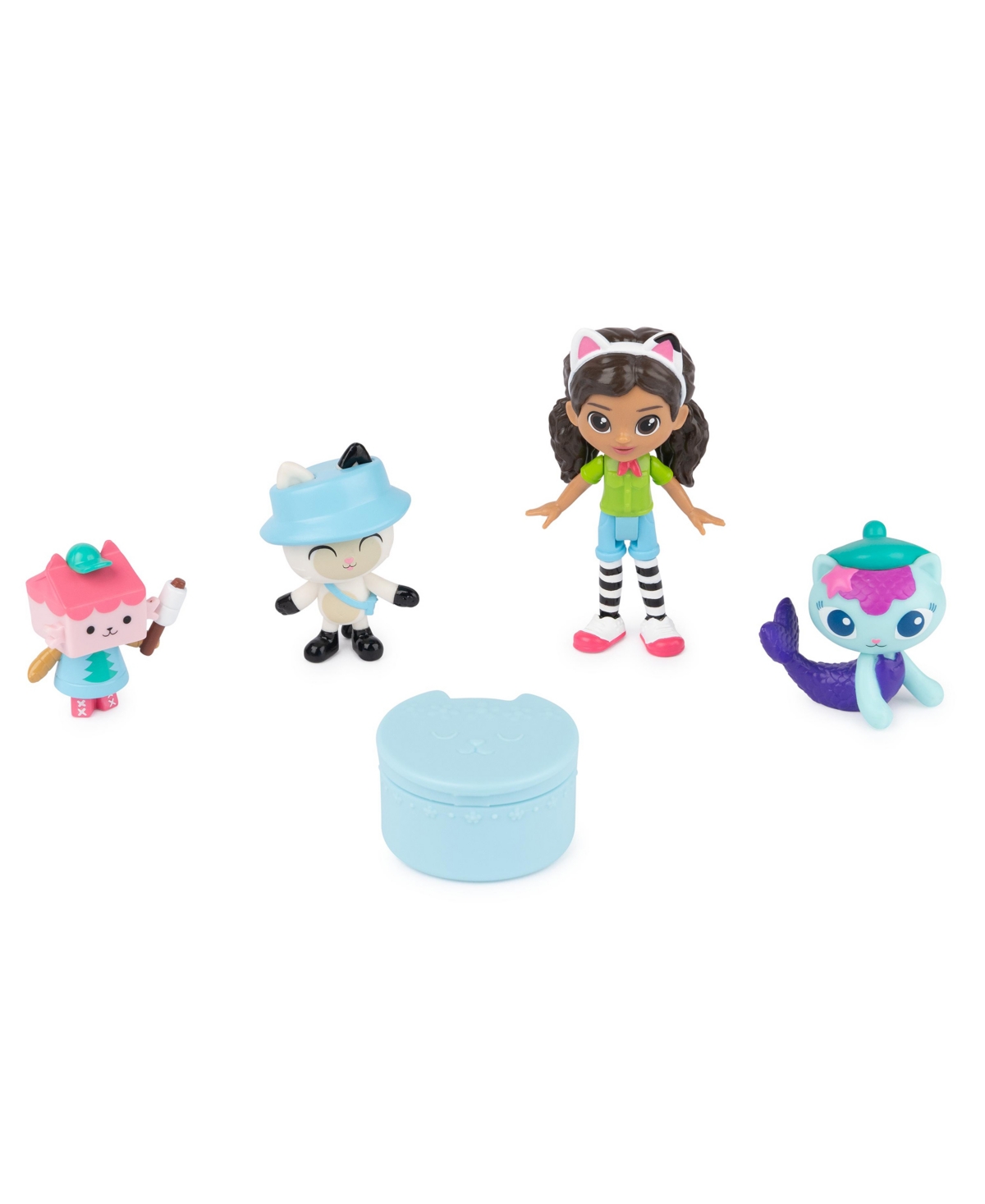 Gabby's Dollhouse Kids' Dreamworks, Campfire Gift Pack With Gabby Girl, Pandy Paws, Baby Box Mercat Toy Figures In Multi-color