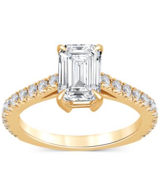 Badgley Mischka Certified Lab Grown Diamond Engagement Ring (2-1/2 ct. t.w.) in 14k Gold