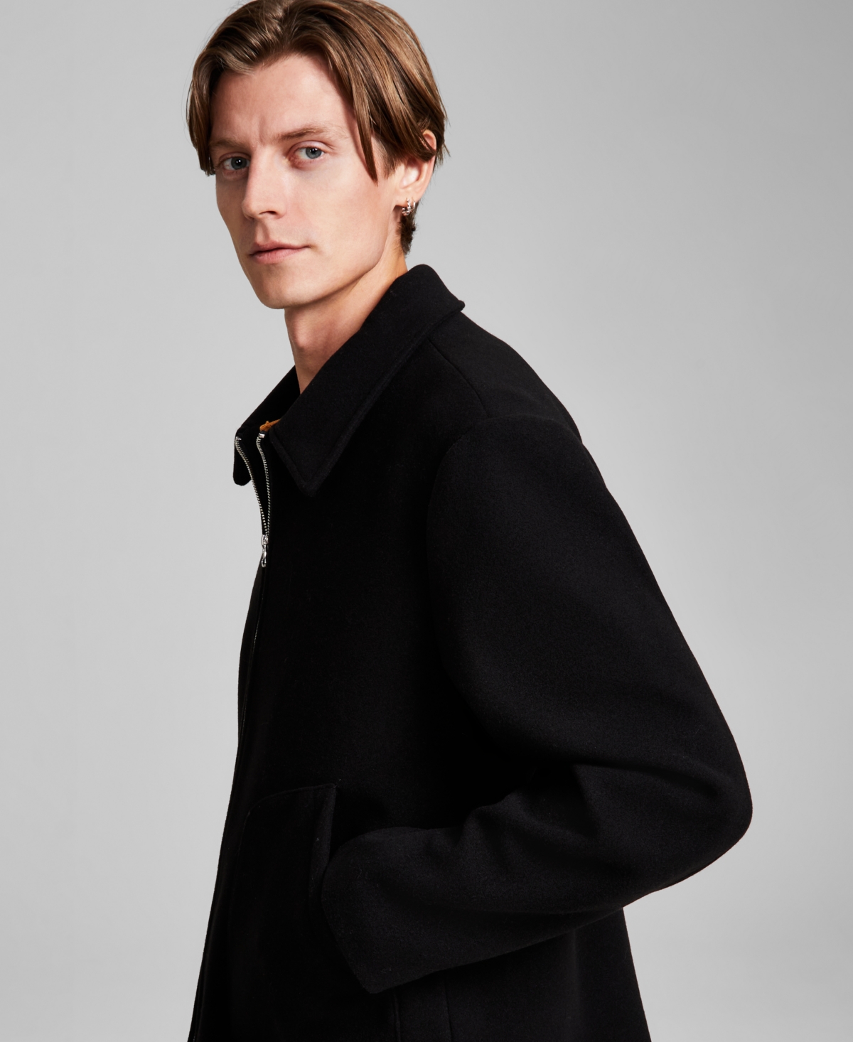 Shop And Now This Men's Zip-front Jacket, Created For Macy's In Black