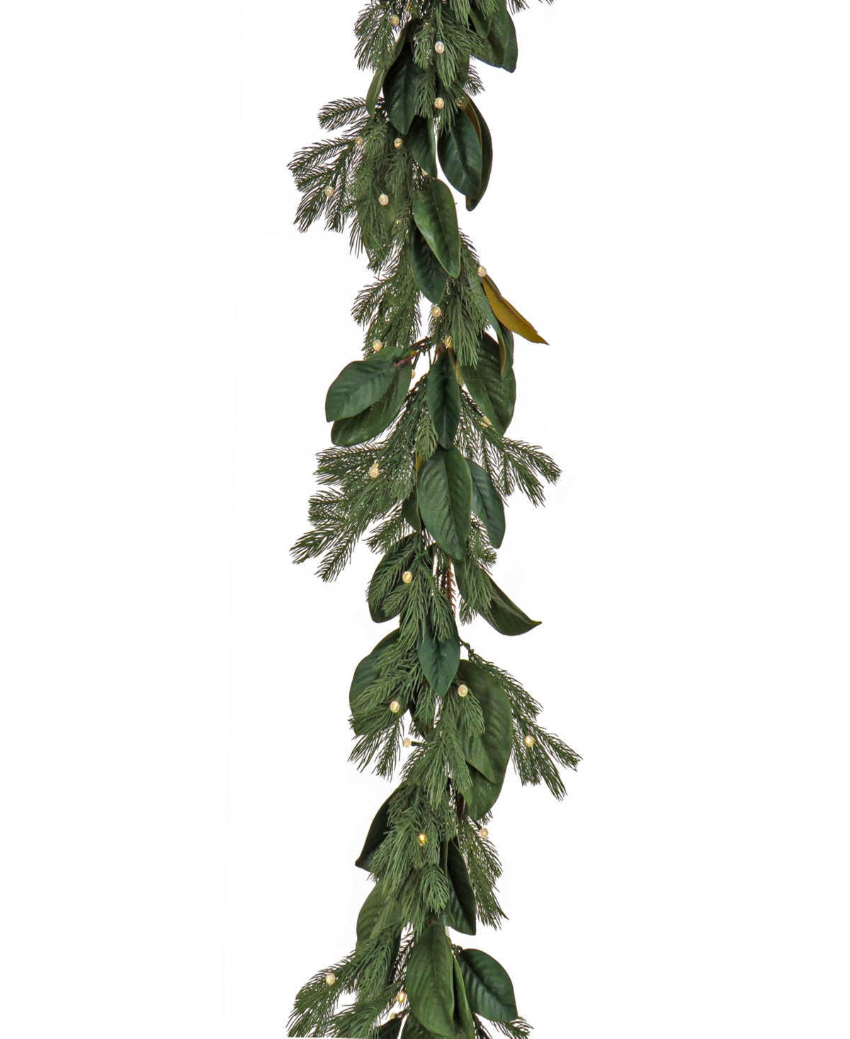 National Tree Company Magnolia Mix Pine Garland with Led Lights