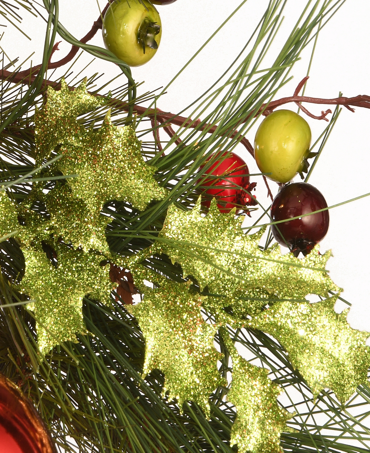National Tree Company Ornament Wreath with Battery Operated Led Lights