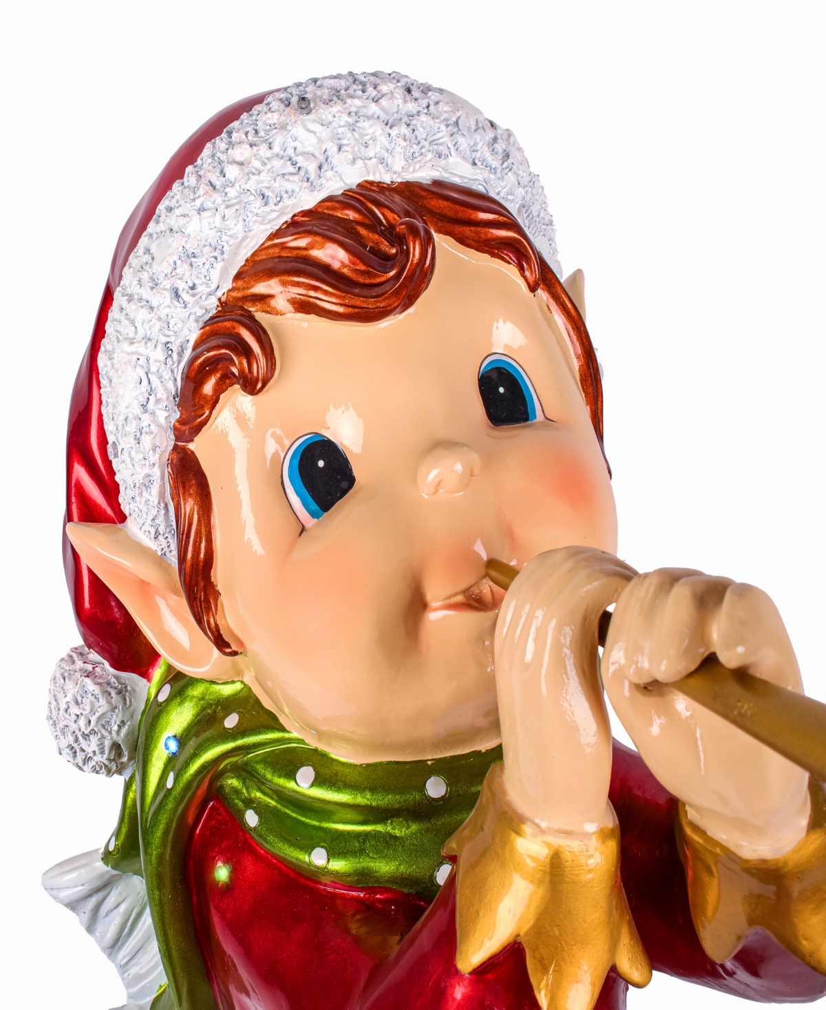 Shop National Tree Company 37' Horn Blowing Pixie Elf With Lights In Multi