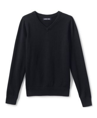 Boys School Uniform Cotton Modal Fine Gauge V-neck Sweater