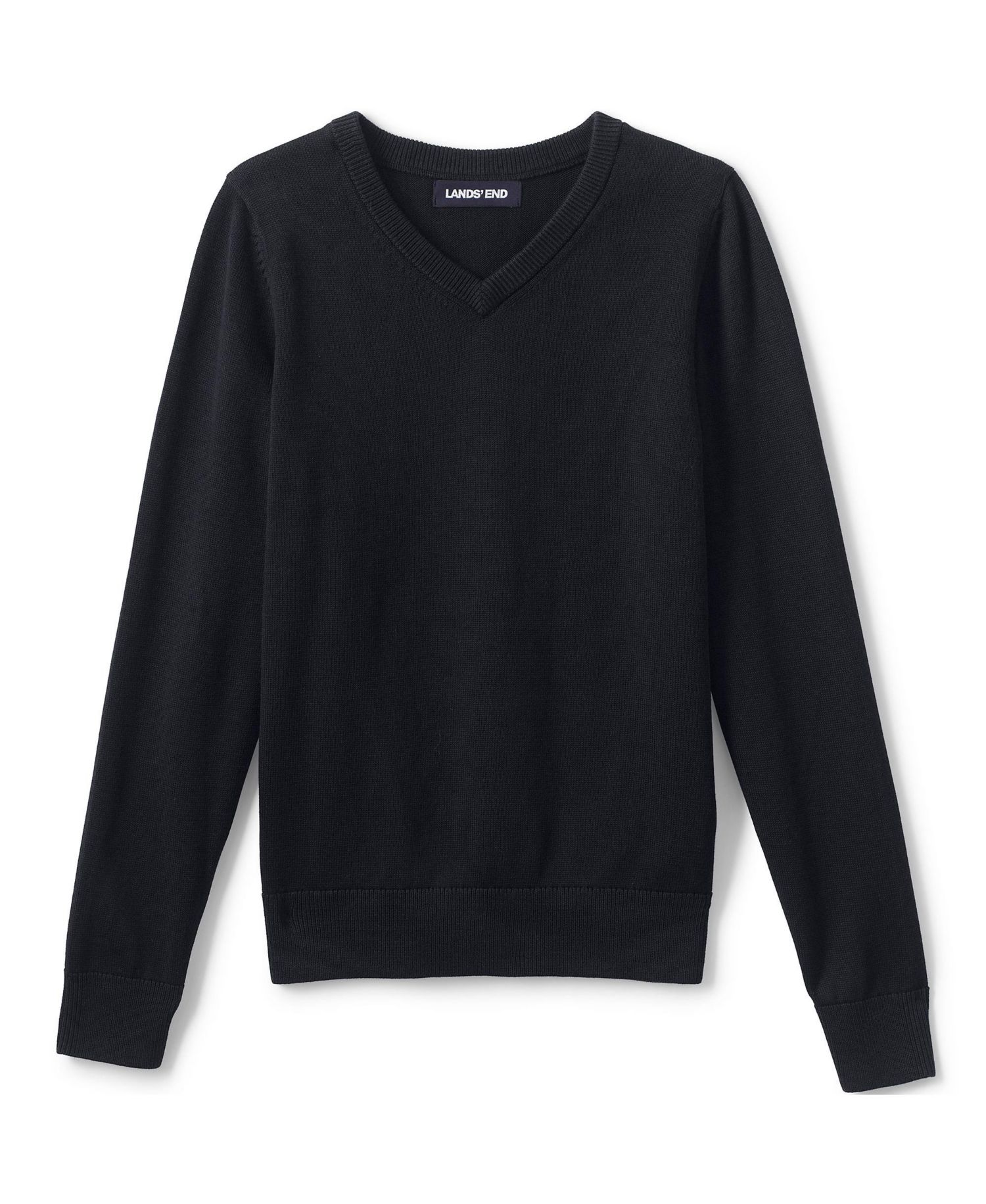 Child School Uniform Boys Cotton Modal Fine Gauge V-neck Sweater