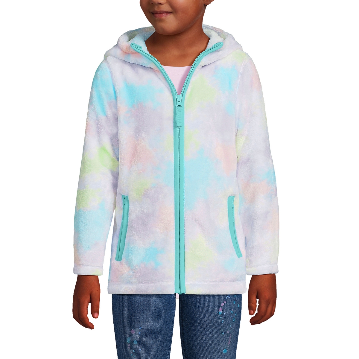 Lands' End Girls Softest Fleece Hoodie