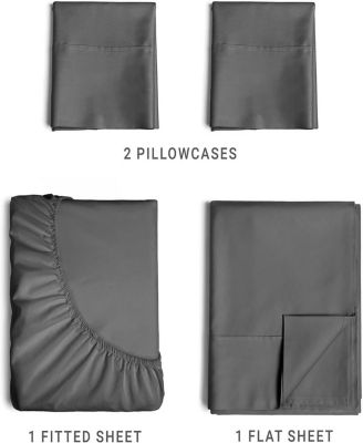 CGK Unlimited Cotton 400 Thread Count 4 Piece Sheet Set, California King