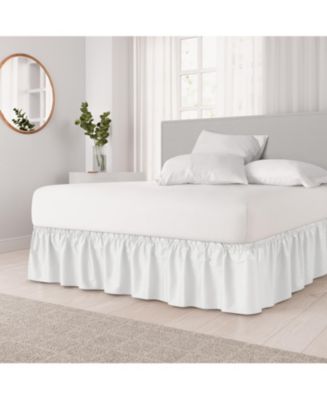 Ruffled Elastic Wrap Around Bedskirt 12 Inch Drop - Macy's