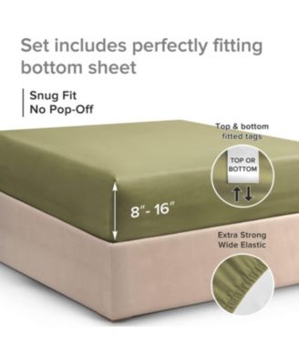 14"-16" Deep Pocket Cotton Fitted Sheet, King