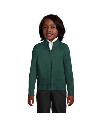 Boys Cotton Modal Zip Front Cardigan Sweater