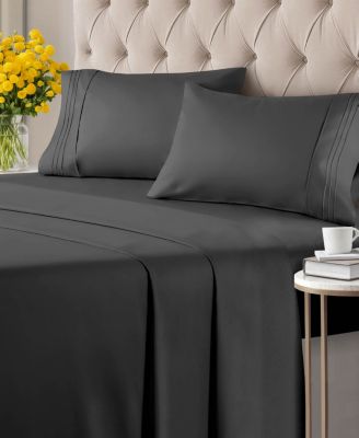 Solid Microfiber 4-Pc. Sheet Set, Twin XL