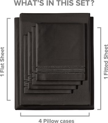 Solid Microfiber 6-Pc. Sheet Set, Queen
