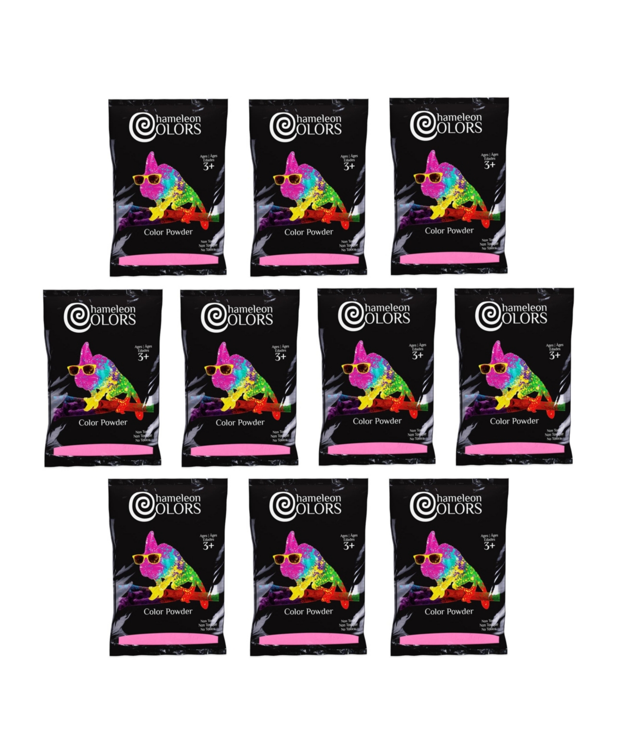 Color Powder, Vibrant Pink Holi Color, 10 Pounds (1 Pound per Packet), Pack of 10 - Blue