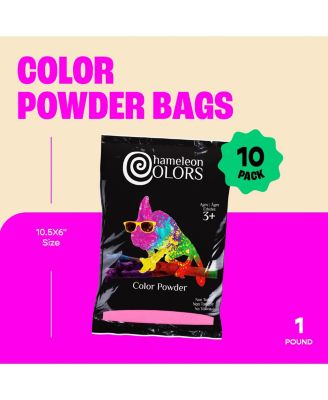 Color Powder, Vibrant Pink Holi Color, 10 Pounds (1 Pound per Packet), Pack of 10