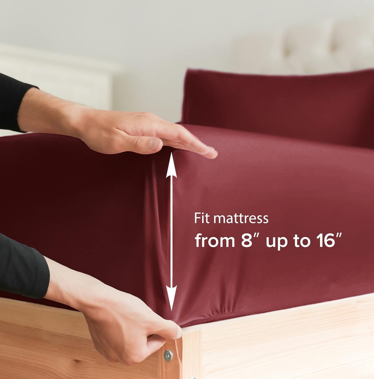 Cgk Unlimited Deep Pocket 14 - 16 Inch Microfiber Fitted Sheet -