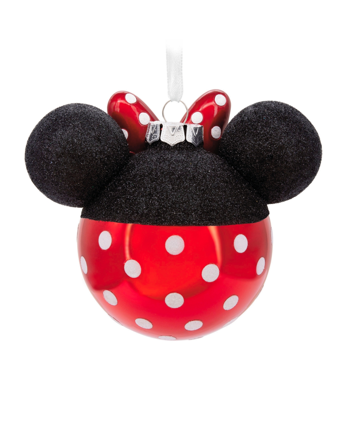 Hallmark Christmas Ornament Disney Minnie Mouse Icon Blown Glass - Multi-colored
