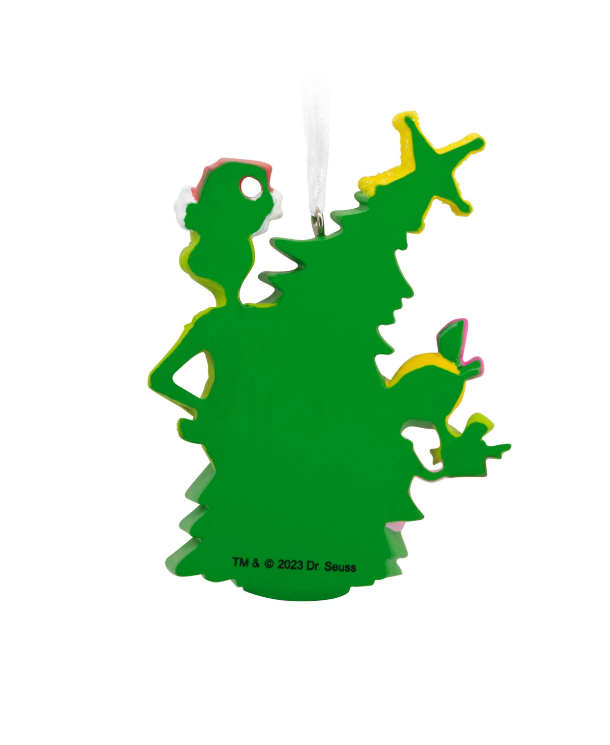 Hallmark Christmas Ornament Dr. Seuss's How The Grinch Stole Christmas Grinch With Cindy Lou Who In Multi-colored