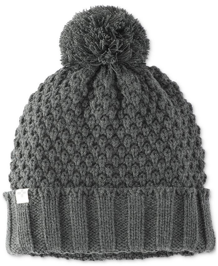 Sun + Stone Men's Textured-Knit Cuffed Pom-Pom Beanies, Created for ...