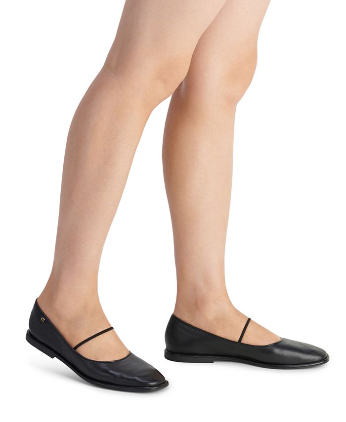 Leather Mary Jane ballet flats in black - Le Monde Beryl