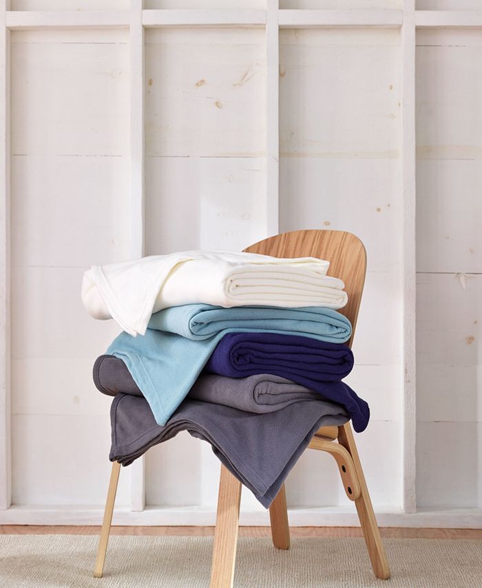 Vellux Brushed Microfleece Queen Blanket Macy's