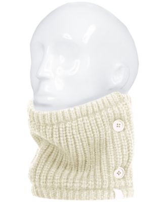 Heat Holders - Clyde Solid Ribbed Side-Button Neck Warmer