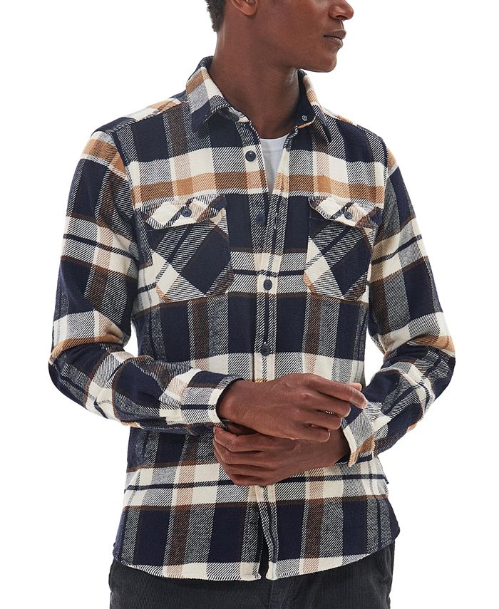 Barbour long sleeved tartan 5 shirt grey online