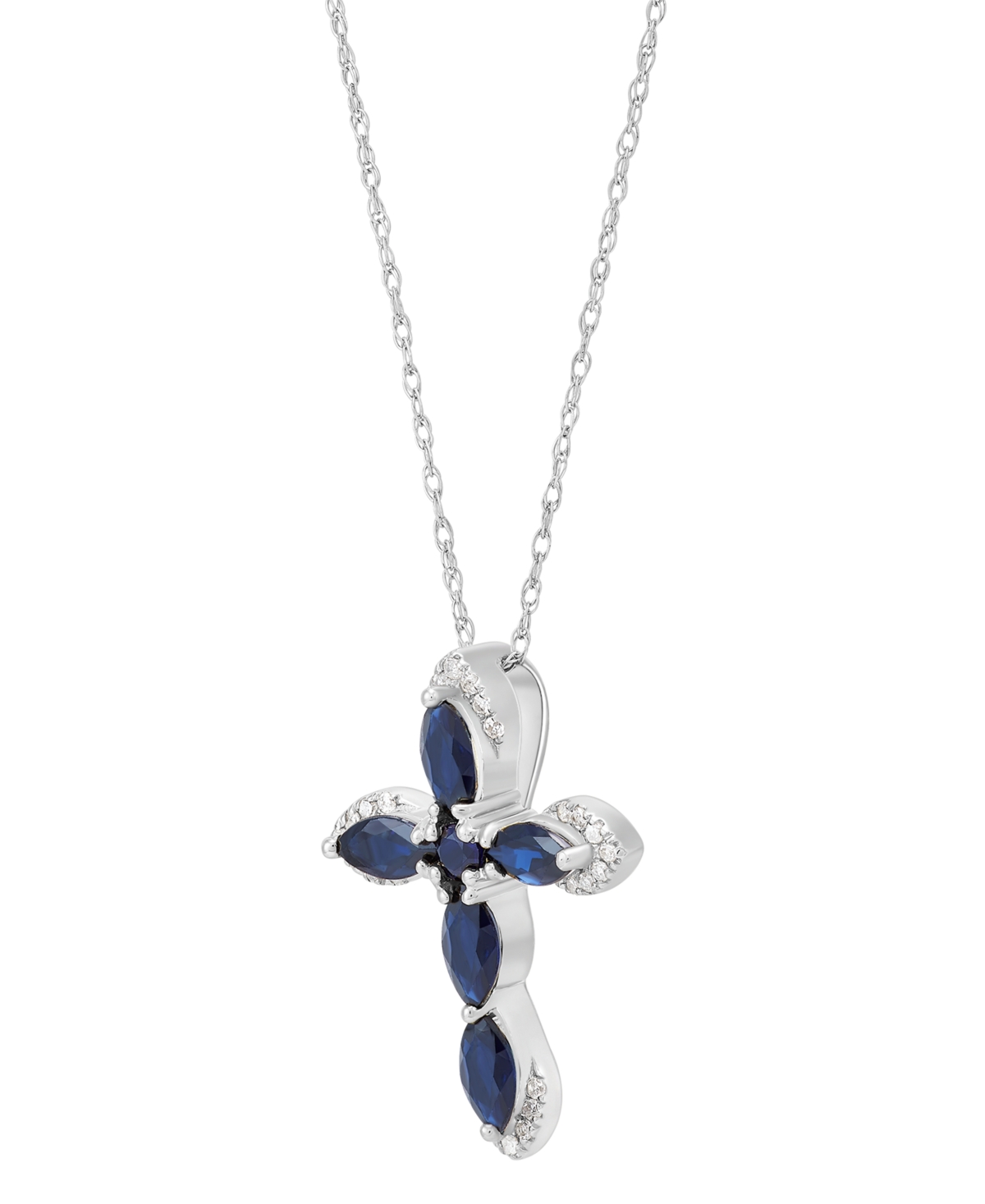 (1-1/10 ct. t.w.) & Diamond Accent Cross 18