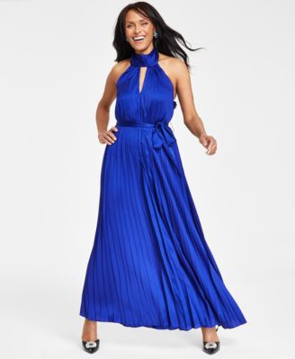 I.N.C. International Concepts - Women's Halter Pleated Maxi Dress