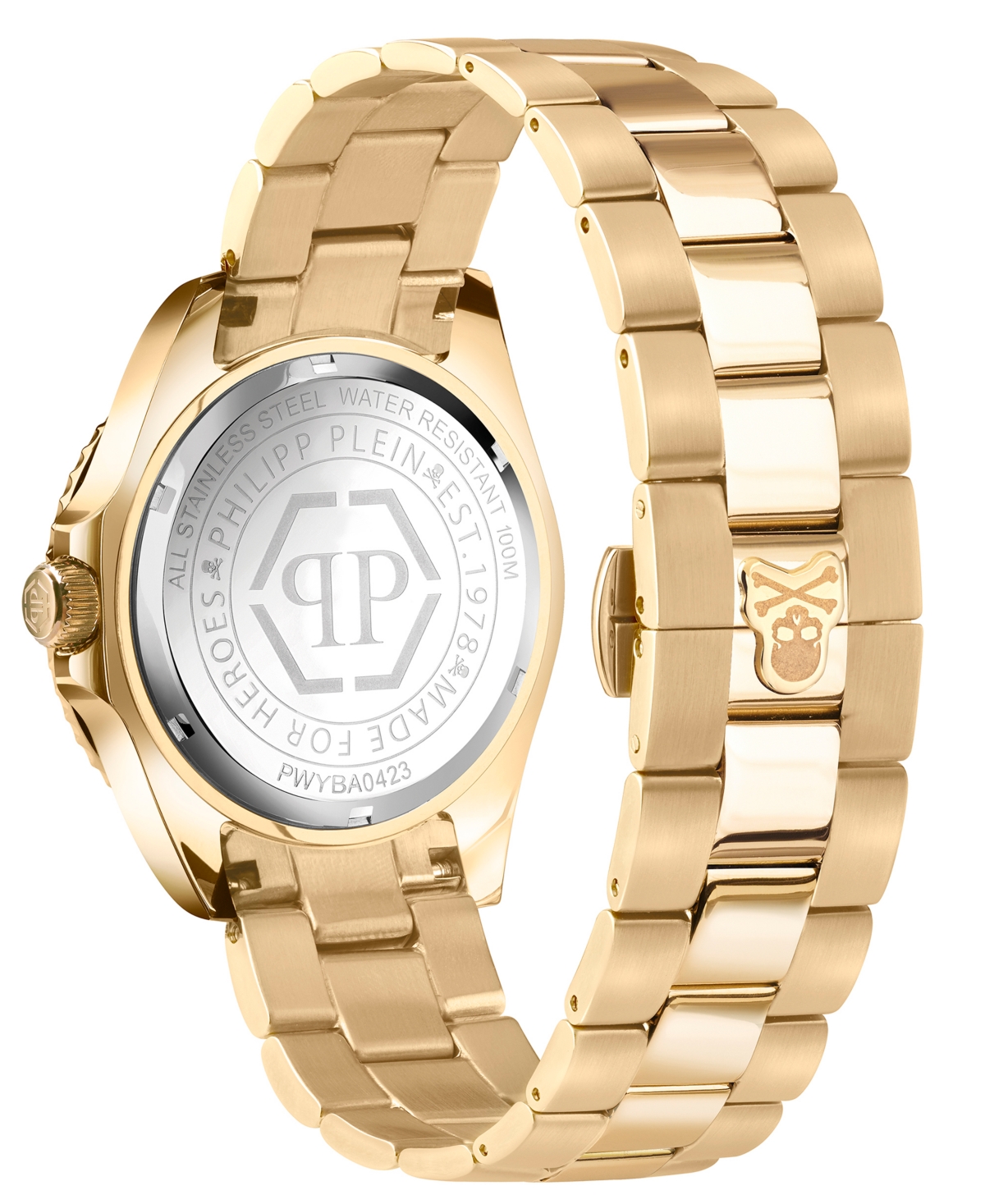 Philipp Plein Men's Gmt-i Challenger Gold-tone Stainless Steel Bracelet Watch 44mm In Ip Yellow Gold