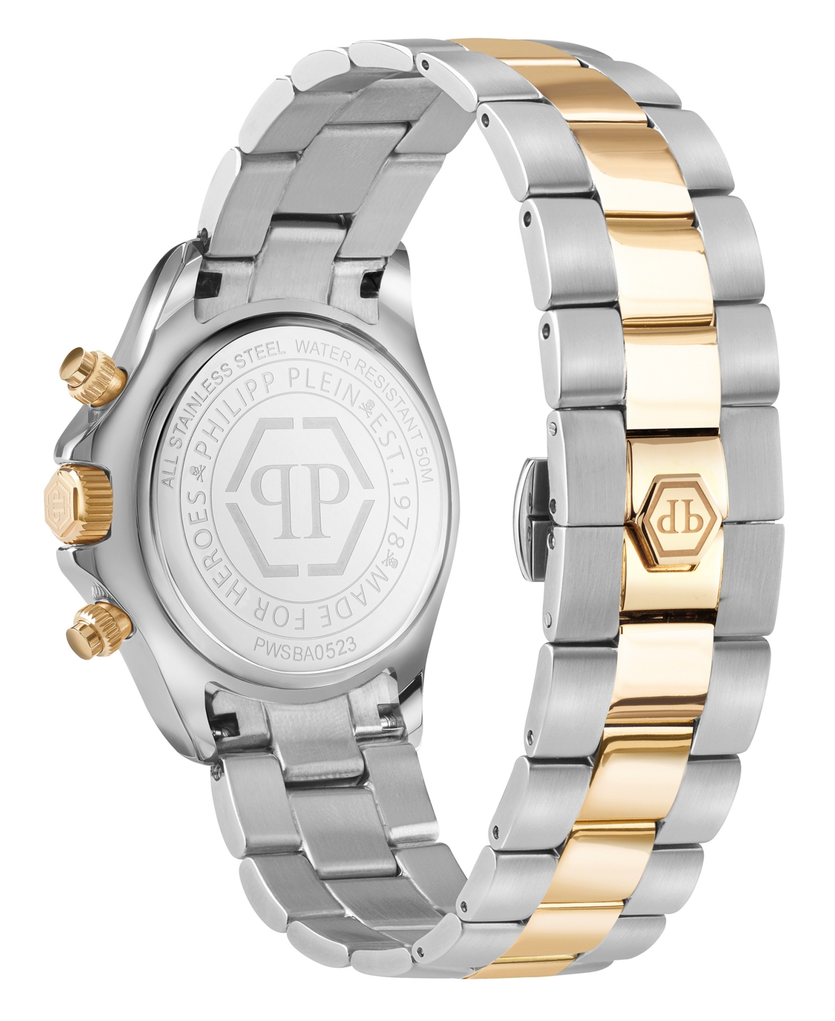 Philipp Plein Nobile Lady Crystal Watch Woman Wrist Watch Multicolored Size Onesize Stainless Steel In Two Tone