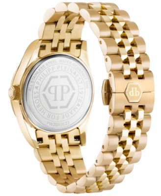 Women's Date Superlative Gold-Tone Stainless Steel Bracelet Watch 38mm