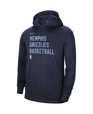 Men's and Women's Navy Memphis Grizzlies 2023/24 Performance Spotlight On-Court Practice Pullover Hoodie