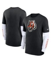 Cincinnati Bengals Nike Women's Prime Split Long Sleeve T-Shirt - Black