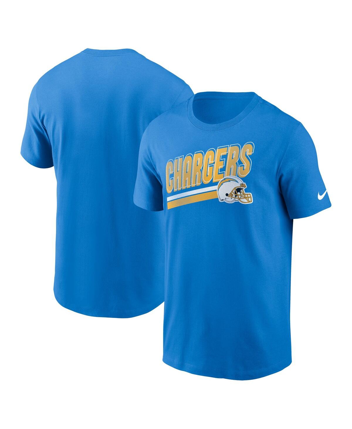 Nike Los Angeles Chargers Essential Blitz Lockup  Men's Nfl T-shirt In Blue