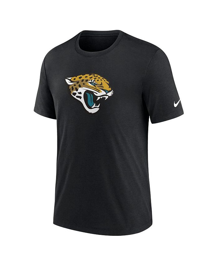 Nike Men's Black Jacksonville Jaguars Rewind Logo Tri-Blend T-shirt ...