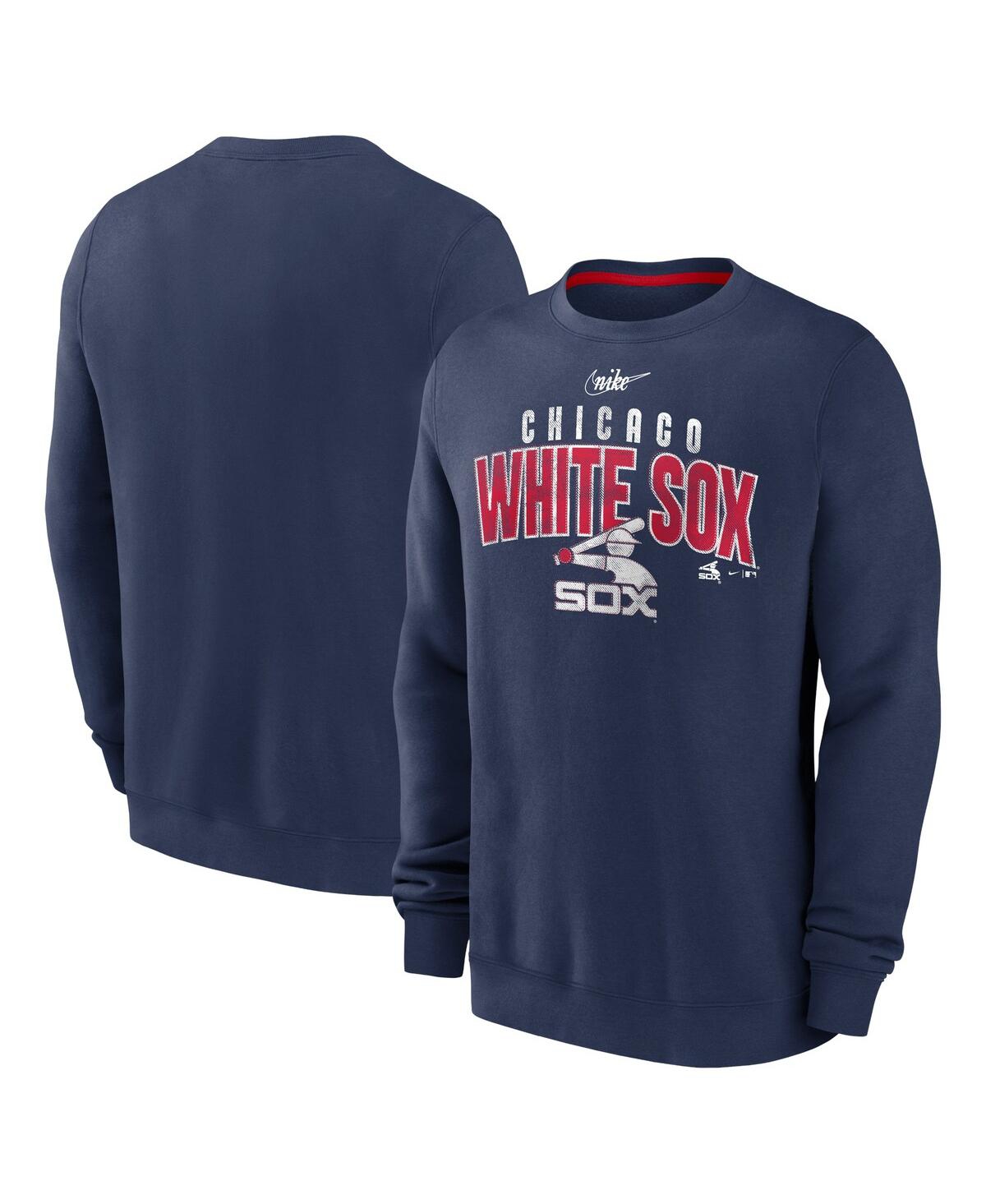 Nike Men's  Navy Chicago White Sox Cooperstown Collection Team Shout Out Pullover Sweatshirt