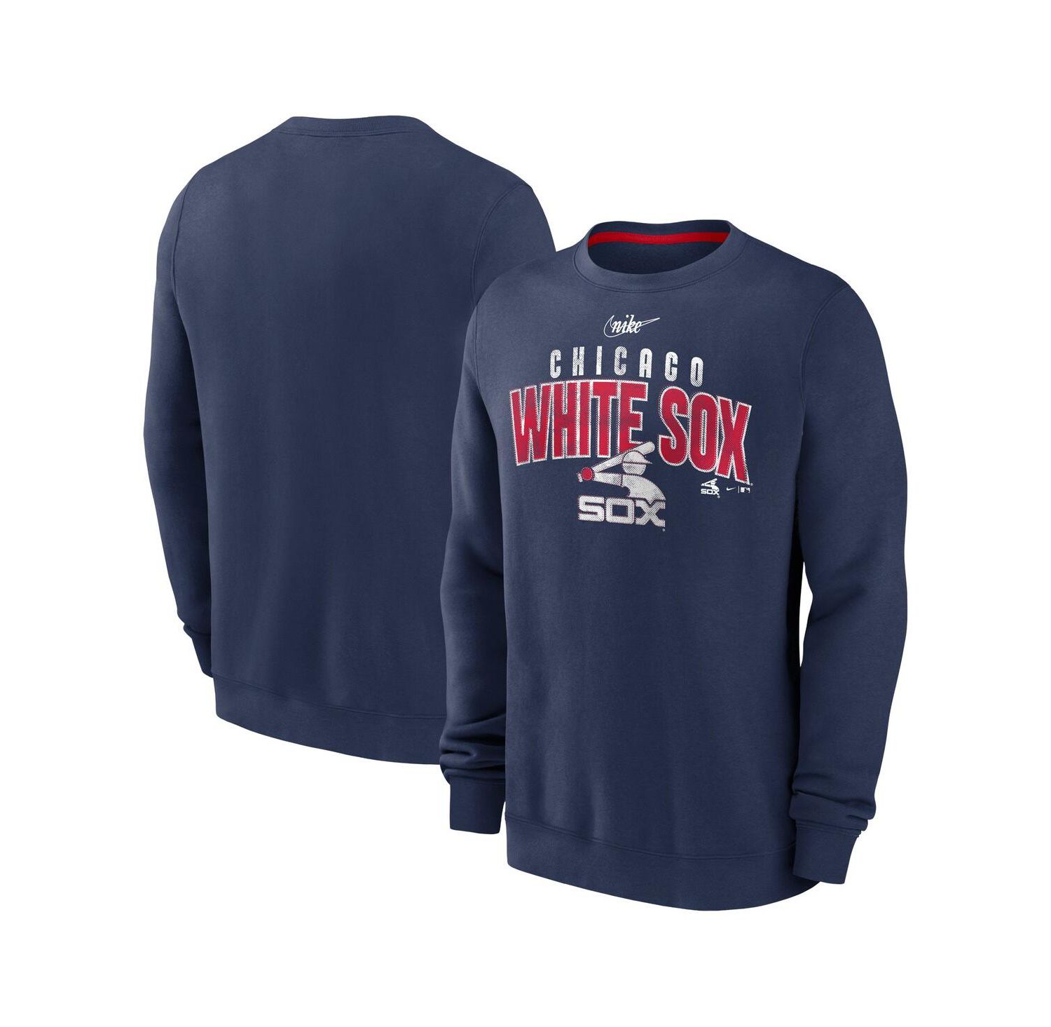 Men's Navy Chicago White Sox Cooperstown Collection Team Shout Out Pullover Sweatshirt