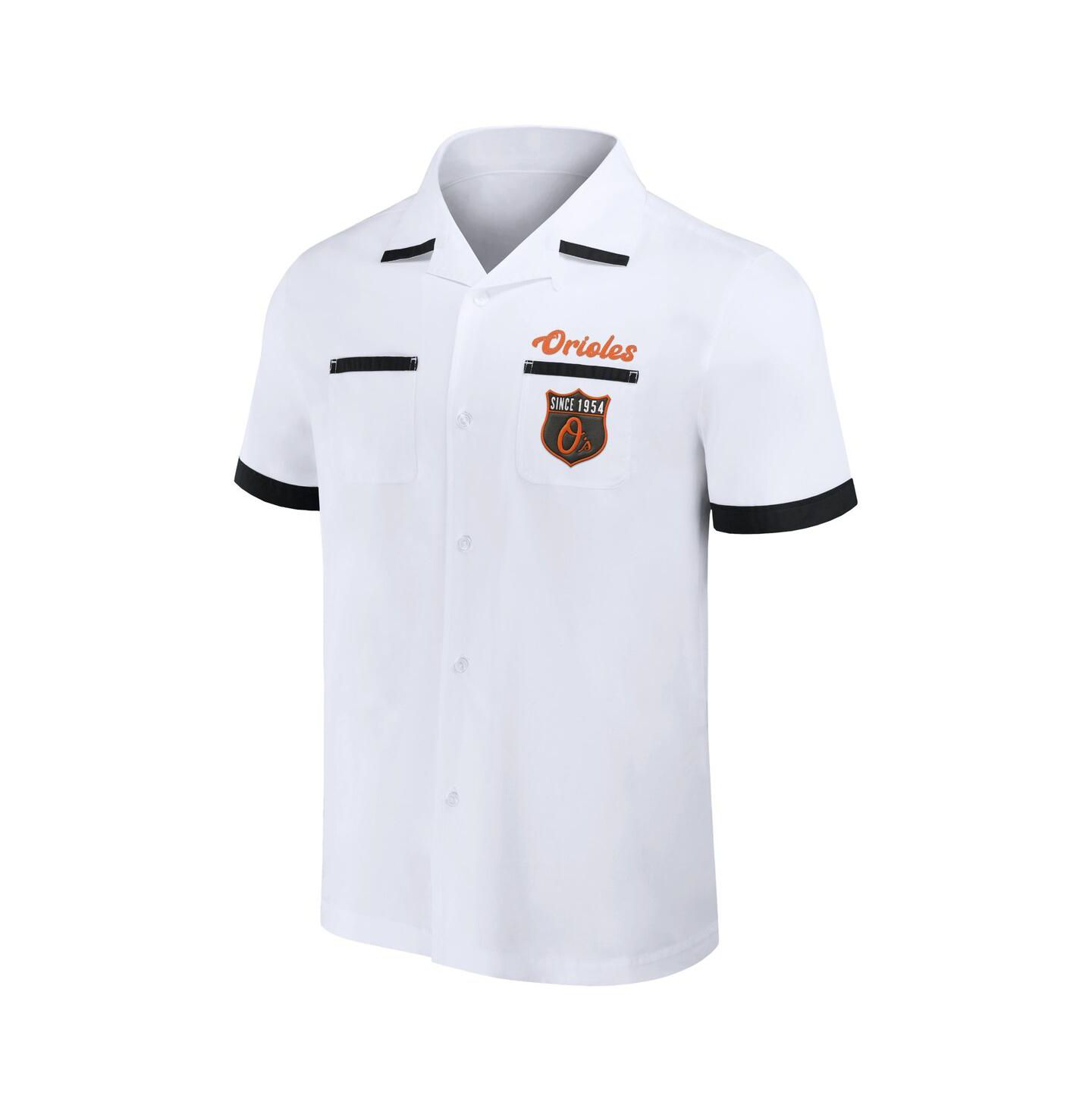 Мужская рубашка Fanatics Darius Rucker Collection by White Baltimore Orioles Bowling Button-Up — фото 3