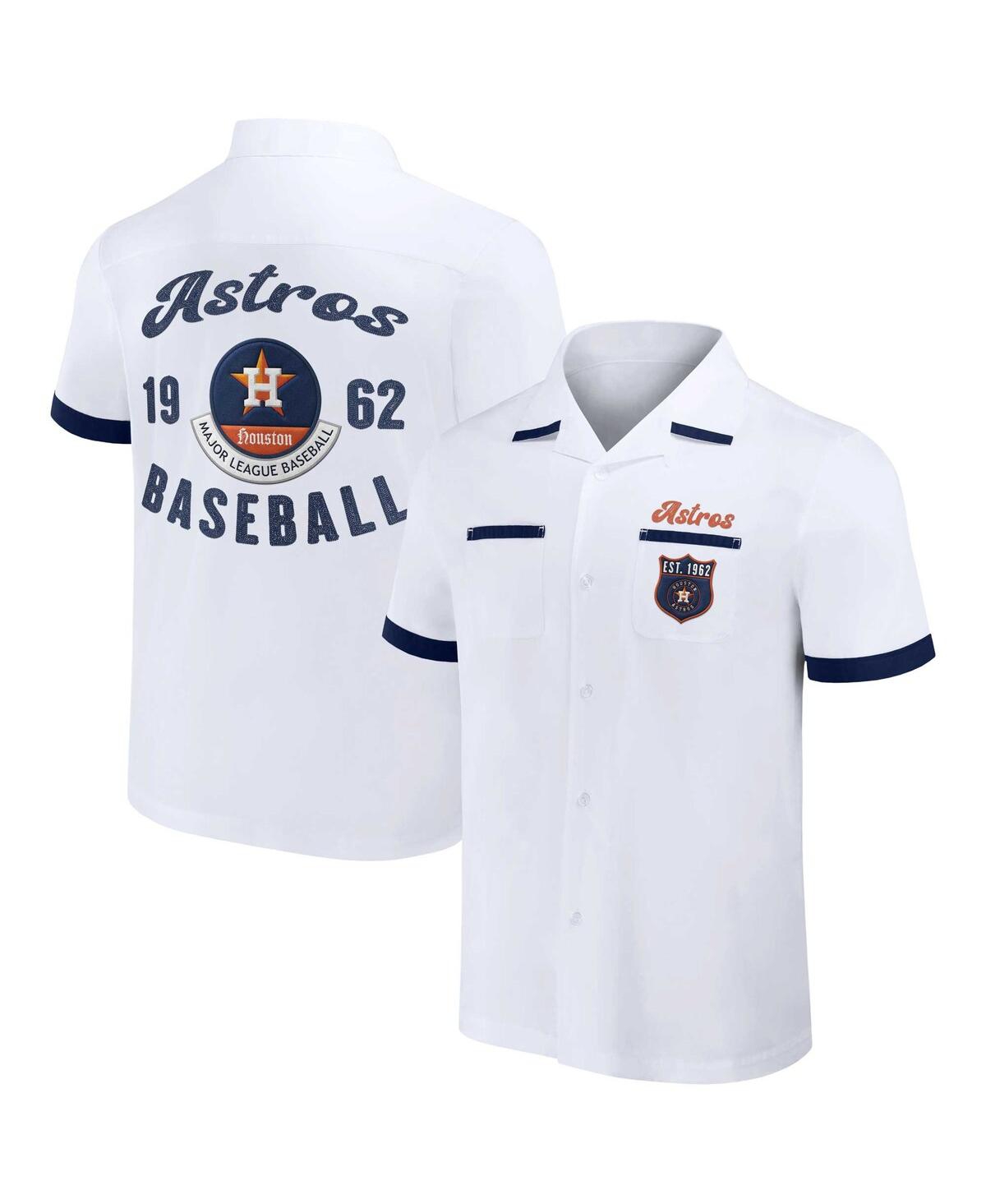 Shop Fanatics Men's Darius Rucker Collection By  White Houston Astros Bowling Button-up Shirt