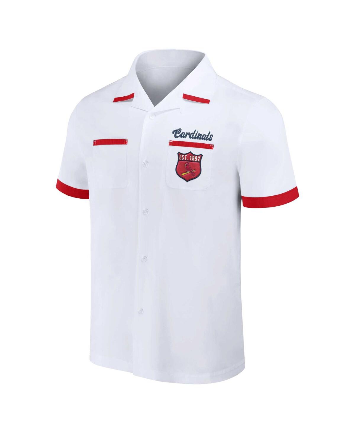 Fanatics Men's Darius Rucker Collection By  White St. Louis Cardinals Bowling Button-up Shirt In White