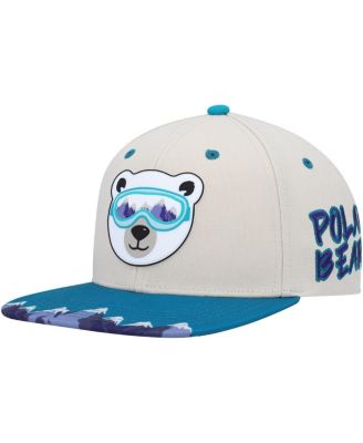 Big Boys and Girls Cream Explore Polar Bear Snapback Hat