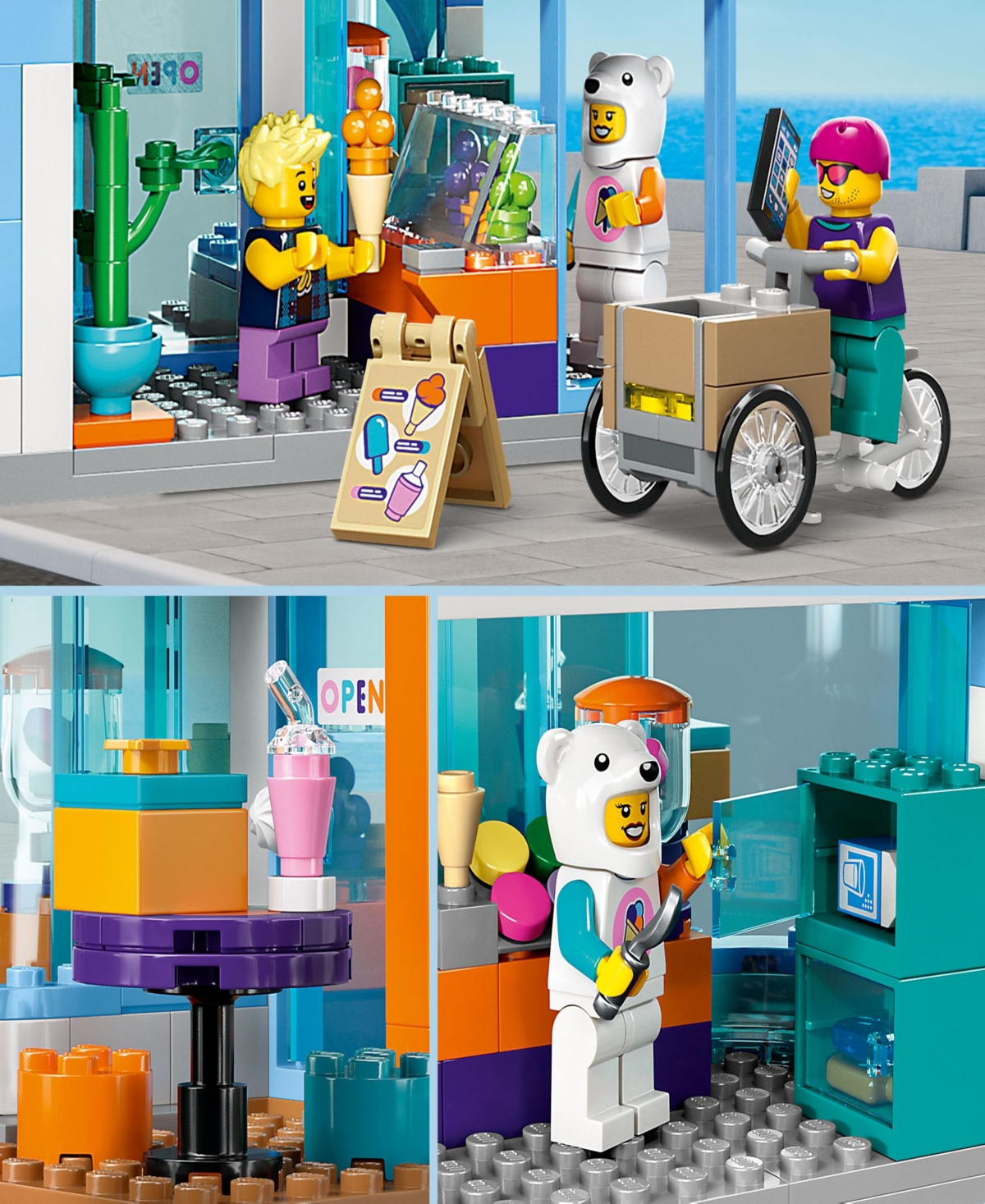 Shop Lego City 60363 Toy Ice Cream Shop Building Set With Minifigures In Multicolor