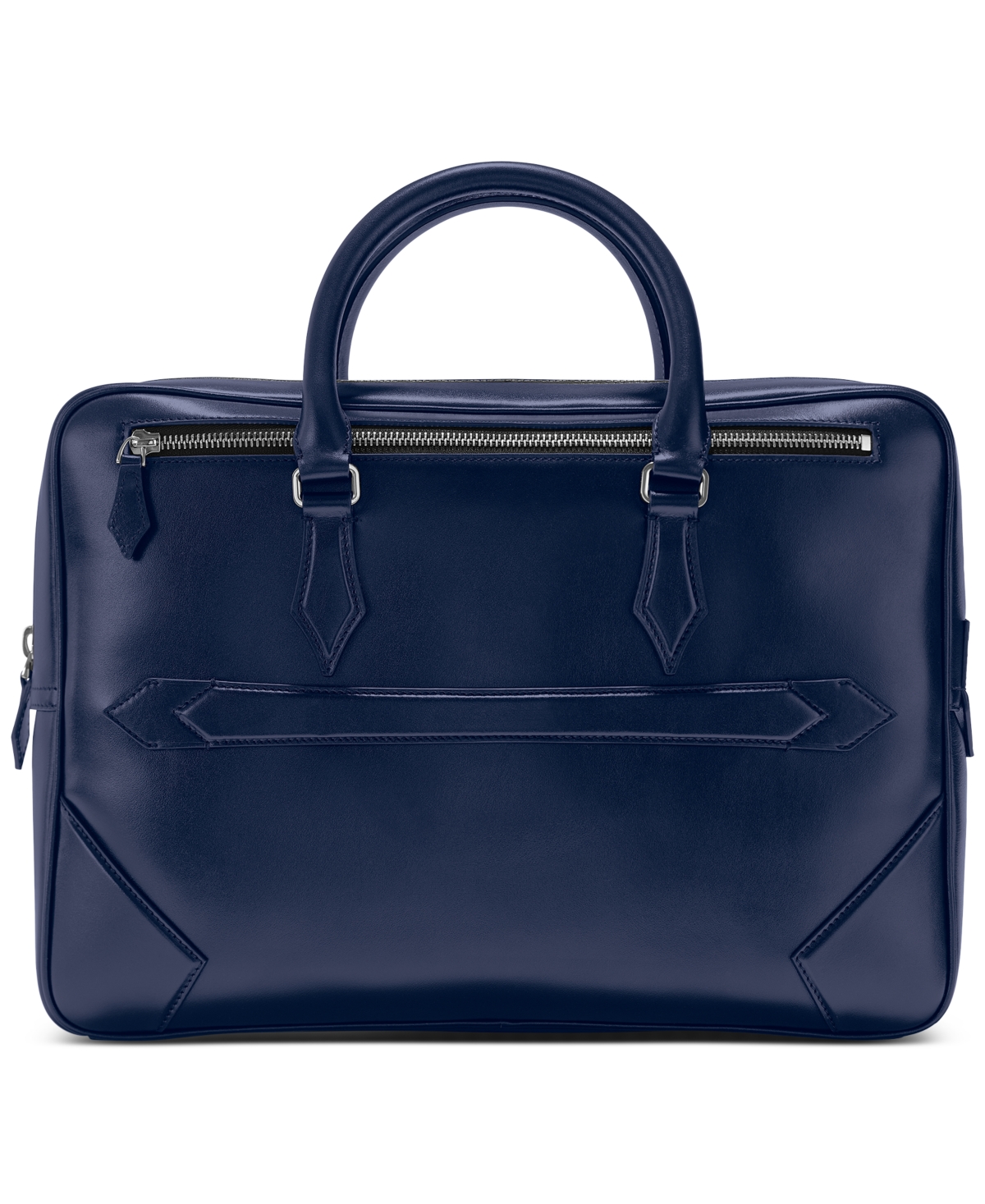 Shop Montblanc Meisterstuck Leather Document Case In Blue