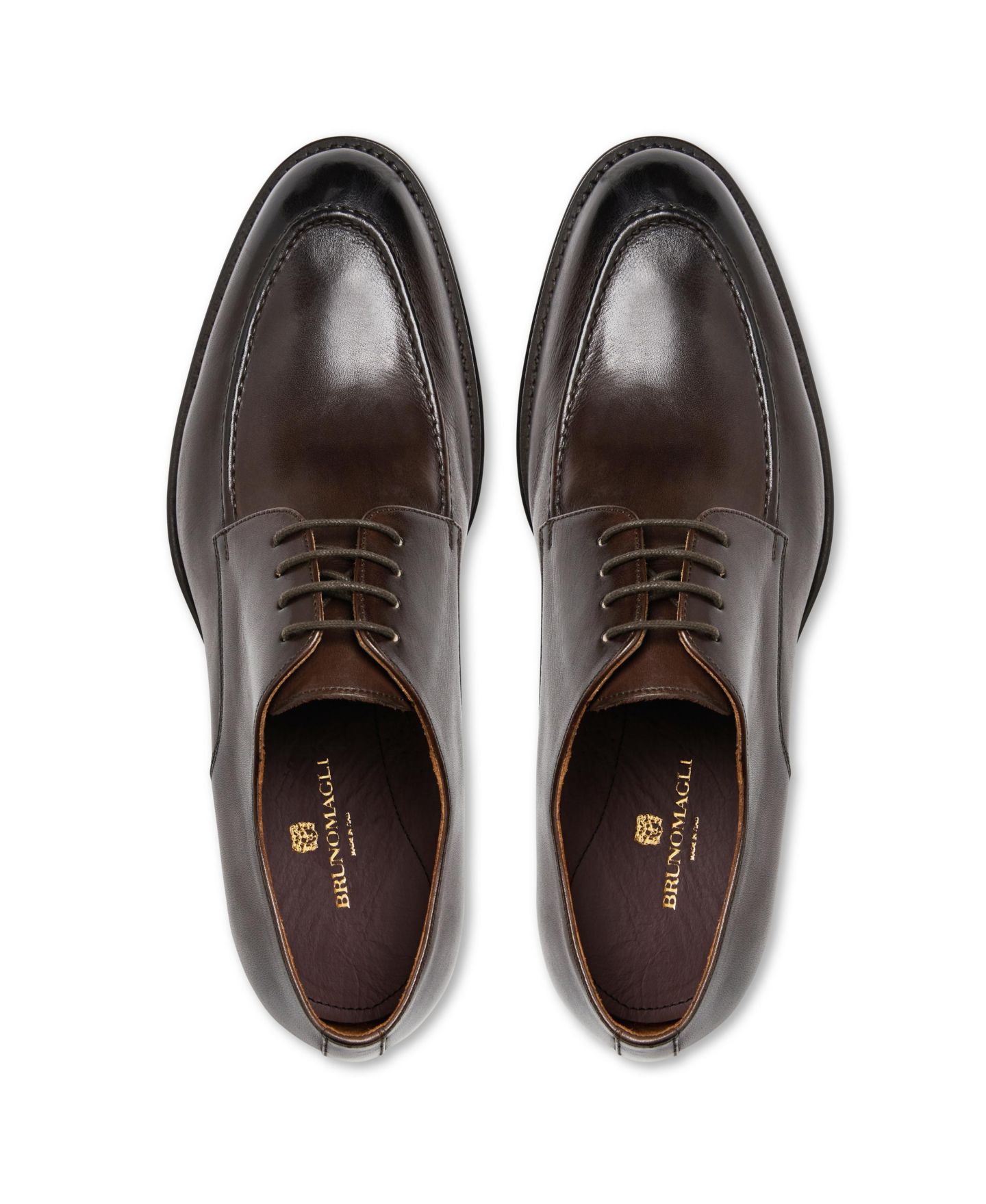 Обувь Bruno Magli Men's Santino Lace-Up, цвет: Чёрный — фото 8