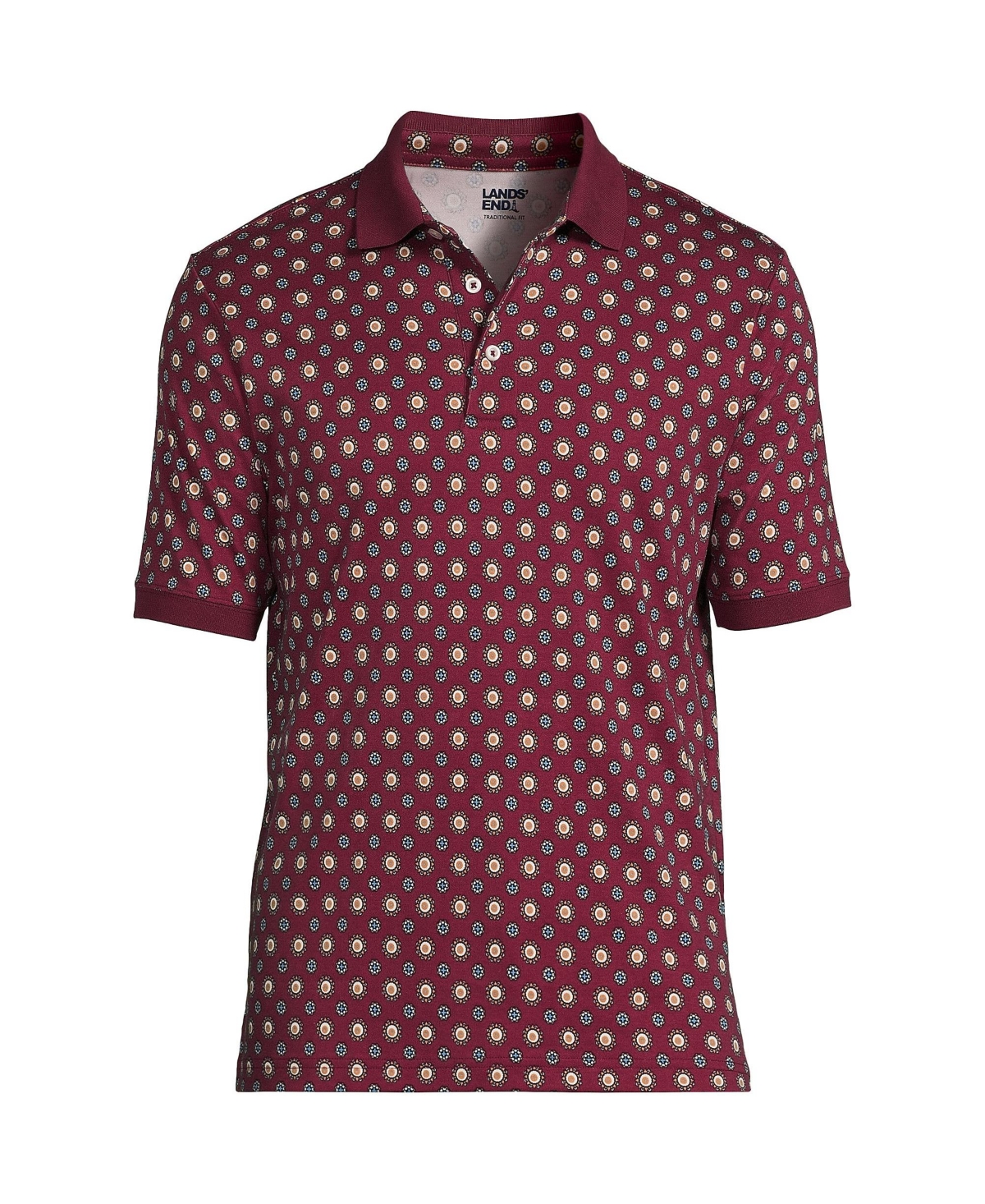 Lands End Big Tall Short Sleeve Super Soft Supima Polo Shirt In