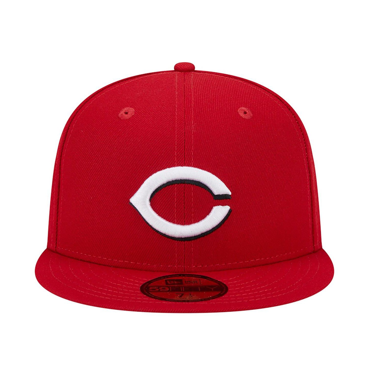 Мужская кепка New Era Red Cincinnati Reds 1990 World Series Team Color 59FIFTY Fitted Hat — фото 3