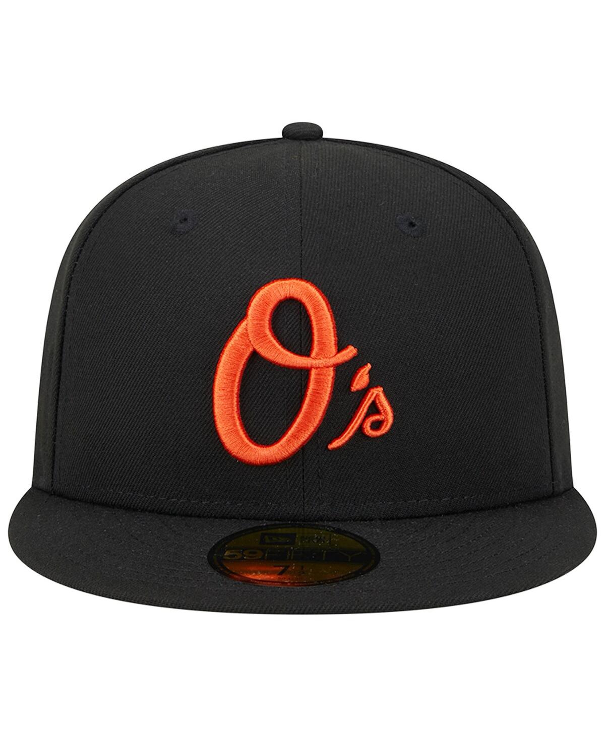 New Era Men's  Black Baltimore Orioles Alternate Logo 1993 Mlb All-star Game Team Color 59fifty Fitte In Black