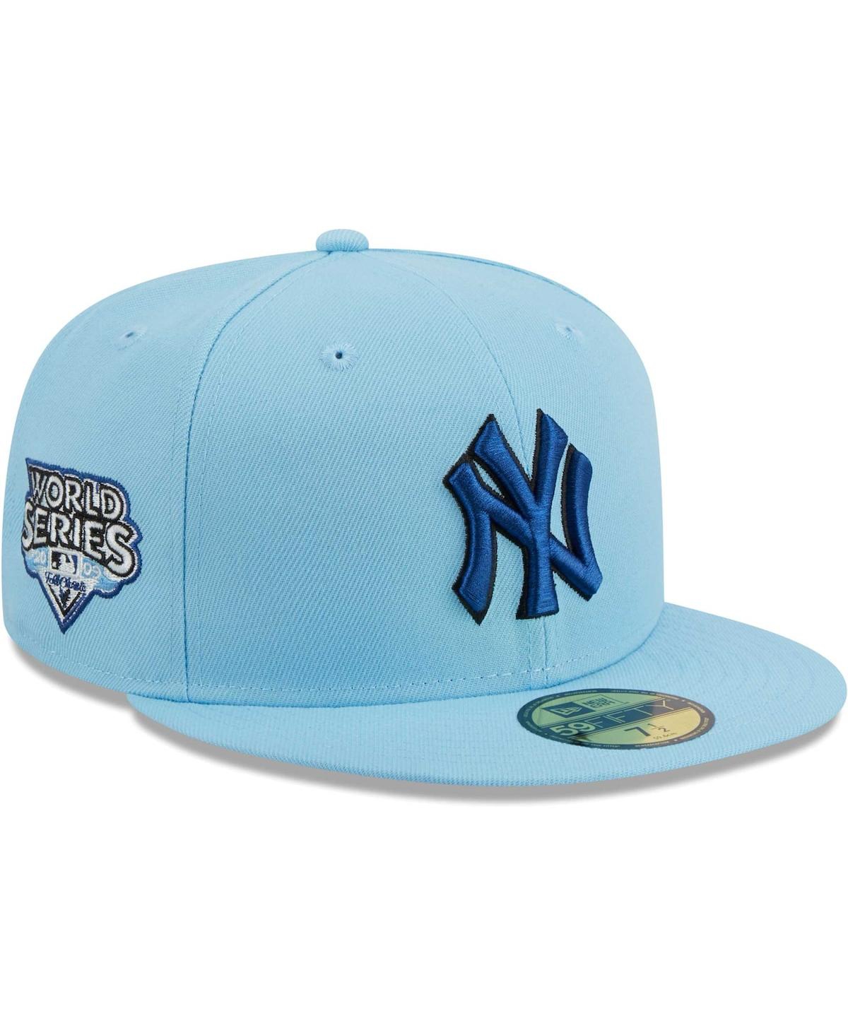New Era Men's  Light Blue New York Yankees 59fifty Fitted Hat
