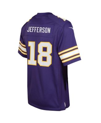 Big Boys Justin Jefferson Purple Minnesota Vikings Classic Player Game Jersey